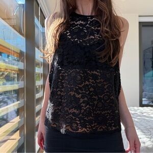 Baum und Pferdgarten Black Lace Top